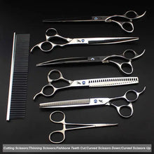 Load image into Gallery viewer, 8 Inch Pet Hairdressing Scissors Stainless Steel High Class Set