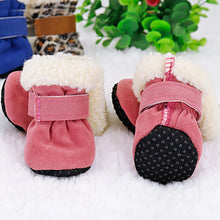 Load image into Gallery viewer, 4pcs Winter Pet Shoes Anti-slip Snow Boots for Small Dogs Thick Puppy Socks Pet Boots for Chihuahua Yorkshire