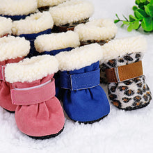 Load image into Gallery viewer, 4pcs Winter Pet Shoes Anti-slip Snow Boots for Small Dogs Thick Puppy Socks Pet Boots for Chihuahua Yorkshire