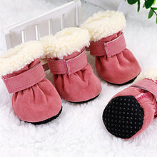 Load image into Gallery viewer, 4pcs Winter Pet Shoes Anti-slip Snow Boots for Small Dogs Thick Puppy Socks Pet Boots for Chihuahua Yorkshire