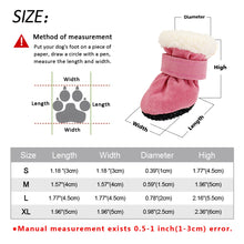 Load image into Gallery viewer, 4pcs Winter Pet Shoes Anti-slip Snow Boots for Small Dogs Thick Puppy Socks Pet Boots for Chihuahua Yorkshire