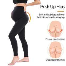 Load image into Gallery viewer, Maternity Leggings High Waist Belly Support Pants for Pregnant Women | Postpartum Slimming & Body Shaping Yoga Trousers