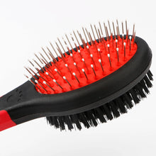 Load image into Gallery viewer, Pet Black Double Sided Bath Brush Dog Cat Comb Faces Fur Grooming Tool For Long and Short Hair Dogs Puppy 2 Sizes