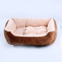 Load image into Gallery viewer, Dog Cat Pet Square Plush Kennel Medium Small Dog Sofa Bed Cushion Calming House Pet Supplies Accessories