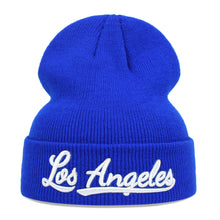 Load image into Gallery viewer, New York Los Angeles Embroidered Beanie Hat Fashionable Winter Headwear