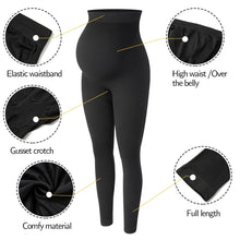 Load image into Gallery viewer, Maternity Leggings High Waist Belly Support Pants for Pregnant Women | Postpartum Slimming & Body Shaping Yoga Trousers