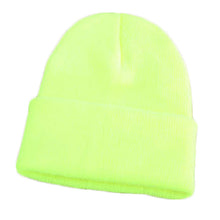 Load image into Gallery viewer, Fluorescent Crochet Skullies Beanie Unisex Winter Hat All Ages