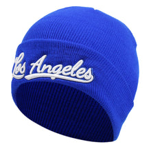 Load image into Gallery viewer, New York Los Angeles Embroidered Beanie Hat Fashionable Winter Headwear