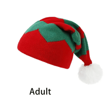 Load image into Gallery viewer, Christmas baby hat style 5 adult with pom-pom