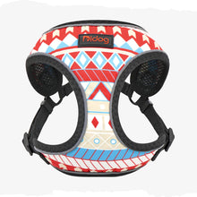Load image into Gallery viewer, Colored Reflective Dog Harness For Dogs and Cats Art style one