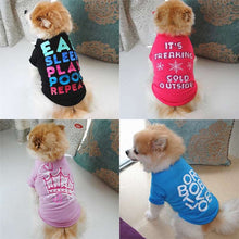 Load image into Gallery viewer, Cute dogs shirts four colors with printings wore by chihuahua breed