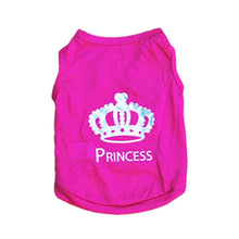 Load image into Gallery viewer, Dark pink cute dog shirt with printing on it