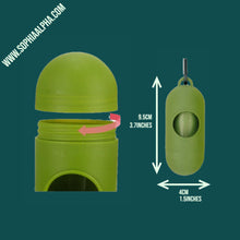 Load image into Gallery viewer, Dog Poop Bag Environmentally Friendly The measurements of green waste bag dispenser for dogs