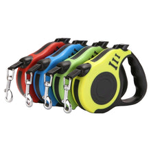 Load image into Gallery viewer, Retractable leash for dogs and cats variety of colors yellow greed red blue
