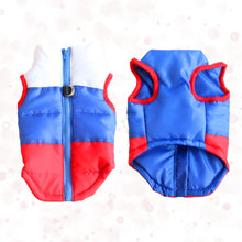 Load image into Gallery viewer, Warm Coat Jacket Windproof Vest Red Color Front and Back View