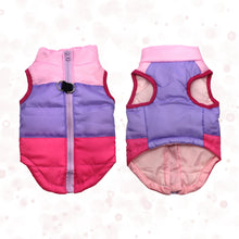 Load image into Gallery viewer, Warm Coat Jacket Windproof Vest Rose Color Front and Back View