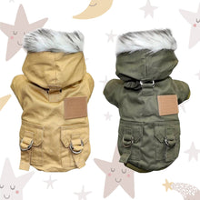 Load image into Gallery viewer, Warm Lightweight Hoodie Winter Jacket For Dogs and Cats Two colors Green and Khaki