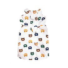 Load image into Gallery viewer, White Waterproof Dog Raincoat Bear Printing