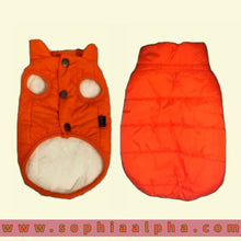 Load image into Gallery viewer, Winter coats for dogs Orange Color