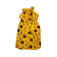 Load image into Gallery viewer, Yellow Waterproof Dog Raincoat Bear printing on it