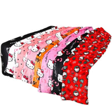 Load image into Gallery viewer, Collage of Women&#39;s Pajama Set featuring Eight Unique Cartoon Cat Designs - Image 2
