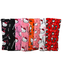 Load image into Gallery viewer, Collage of Women&#39;s Pajama Set featuring Eight Unique Cartoon Cat Designs - Image 3
