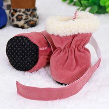 Load image into Gallery viewer, 4pcs Winter Pet Shoes Anti-slip Snow Boots for Small Dogs Thick Puppy Socks Pet Boots for Chihuahua Yorkshire
