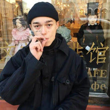 Load image into Gallery viewer, Fisherman Style Ribbed Beanie Hat Unisex Autumn Winter Headwear
