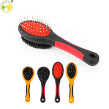 Load image into Gallery viewer, Pet Black Double Sided Bath Brush Dog Cat Comb Faces Fur Grooming Tool For Long and Short Hair Dogs Puppy 2 Sizes
