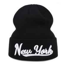 Load image into Gallery viewer, New York Los Angeles Embroidered Beanie Hat Fashionable Winter Headwear

