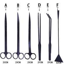 Load image into Gallery viewer, Aquarium Scissors Tweezers Set Stainless Steel High Quality Mirror Polished Plant Water Grass Scissors Fish Tank Cleaning Tool
