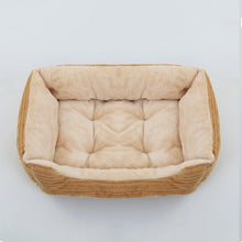 Load image into Gallery viewer, Dog Cat Pet Square Plush Kennel Medium Small Dog Sofa Bed Cushion Calming House Pet Supplies Accessories

