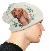 Load image into Gallery viewer, Floral Gold Wreath Beanie Elegant Winter Headwear for All
