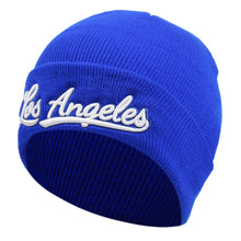 Load image into Gallery viewer, New York Los Angeles Embroidered Beanie Hat Fashionable Winter Headwear
