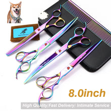 Load image into Gallery viewer, 8 Inch Pet Hairdressing Scissors Stainless Steel High Class Set
