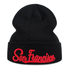 Load image into Gallery viewer, New York Los Angeles Embroidered Beanie Hat Fashionable Winter Headwear

