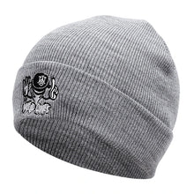 Load image into Gallery viewer, Fashionable Character Embroidered Knit Beanie Winter Ski Hat Men Women

