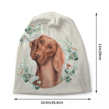 Load image into Gallery viewer, Floral Gold Wreath Beanie Elegant Winter Headwear for All
