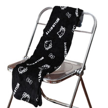 Load image into Gallery viewer, Women&#39;s Cartoon Cat Pajama Pants in Black
