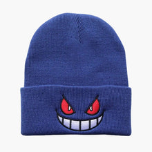 Load image into Gallery viewer, Blue Gengar Knitted Wool Hat - Front View
