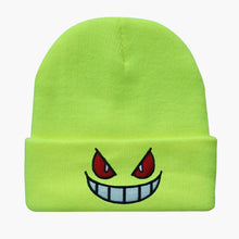 Load image into Gallery viewer, Light Green Gengar Knitted Wool Hat - Front View
