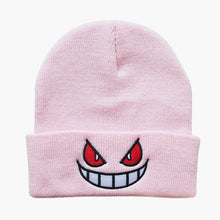 Load image into Gallery viewer, Pink Gengar Knitted Wool Hat - Front View
