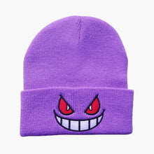 Load image into Gallery viewer, Purple Gengar Knitted Wool Hat - Front View
