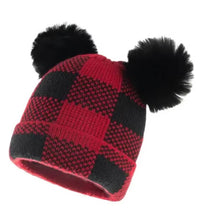 Load image into Gallery viewer, Christmas baby hat style 3 adult with pom-pom
