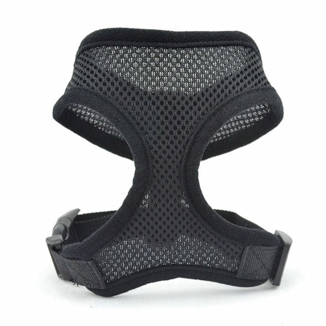 Black training harness for dogs and cats