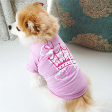 Load image into Gallery viewer, Chihuahua wearing light pink cute dog shirt with art printing on it
