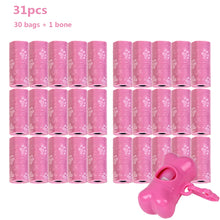 Load image into Gallery viewer, Dog Waste Bag Multicolored 30 Rolls Bag product 31 Rolls of dog waste bags plus free dispenser Pink color

