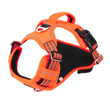 Load image into Gallery viewer, Orange Heavy Duty Reflective Dog Harness
