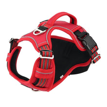 Load image into Gallery viewer, Red Heavy Duty Reflective Dog Harness
