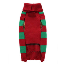 Load image into Gallery viewer, Red green Christmas pet outfit dog sweater
